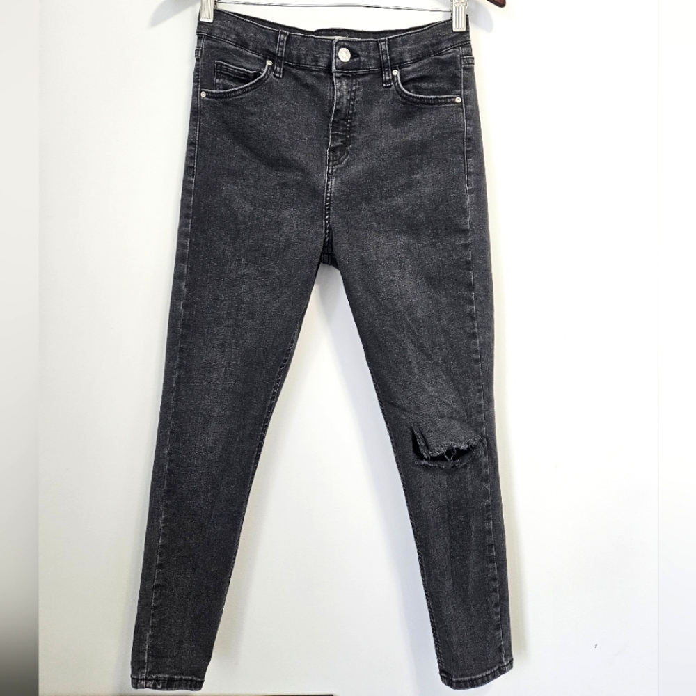 Topshop High Waisted Distressed Jeans - Size US 30 - NWOT